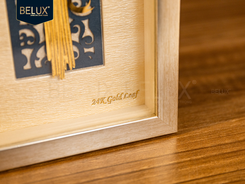 Tranh hoa Tuylip dát vàng 24k 26x13cm